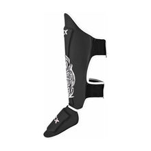 Rex Warrior Boxing Silver Muay Thai Shin Guards