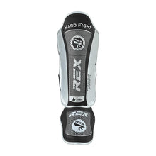 Rex Titan White Boxing Muay Thai Shin Guards