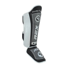 Rex Titan White Boxing Muay Thai Shin Guards