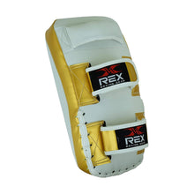 Rex Sports Kick Pad Pair white and Gold